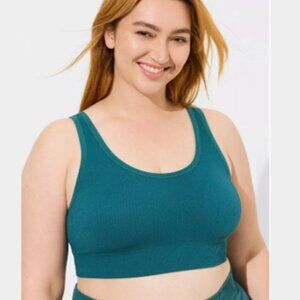 Torrid Lightly Lined Rib Seamless Bralette